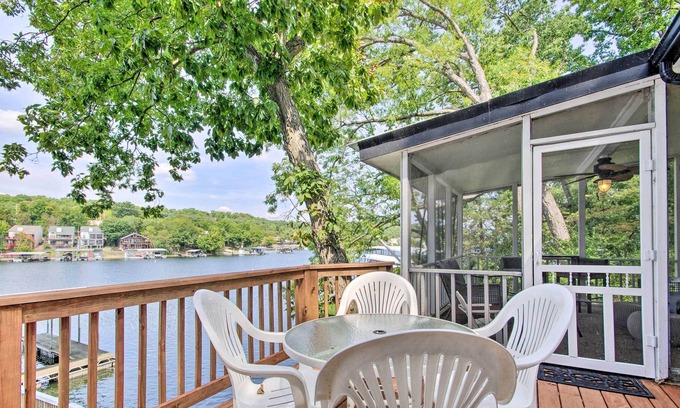 Lake Ozark Cabaña | Waterfront Lake Ozark Retreat w/ Dock + View!