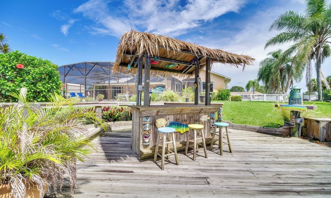 Holiday Cove Cabaña | Waterfront Merritt Island Vacation Rental w/ Pool!