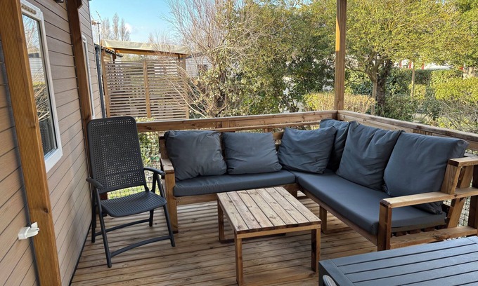 Saint-Hippolyte Casa | Waterfront mobile home 5* camping at Torreilles plage