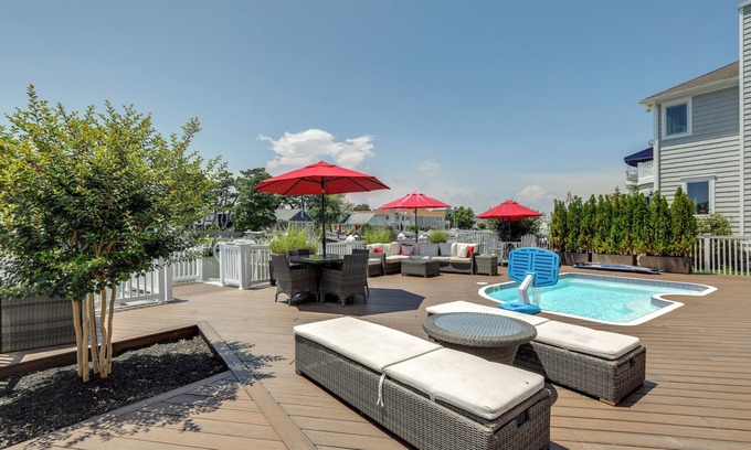 Riviera Casa | Waterfront Ocean City Escape w/ Large Deck, Pool!