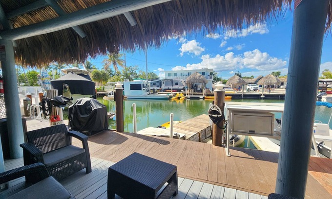 Miami-Dade County Cabaña | Waterfront Paradise w/Kayaks, Private Dock & BBQ
