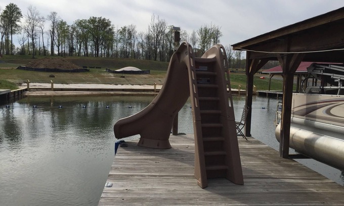 Bumpass Casa | Lago de Anna, la línea de costa, Side privada, cerrada, Playa, Tobogán de agua, parque infantil