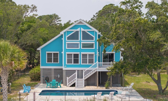 Saint Helena Island Casa | Waterfront Escape - Seasonal Pool– Perfect for Families & Friends!
