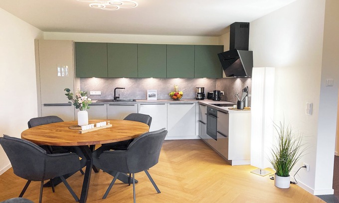 Tossens Apartamento | WATT Moij - North Sea time in Tossens. Sauna. Terrace. Family friendly.