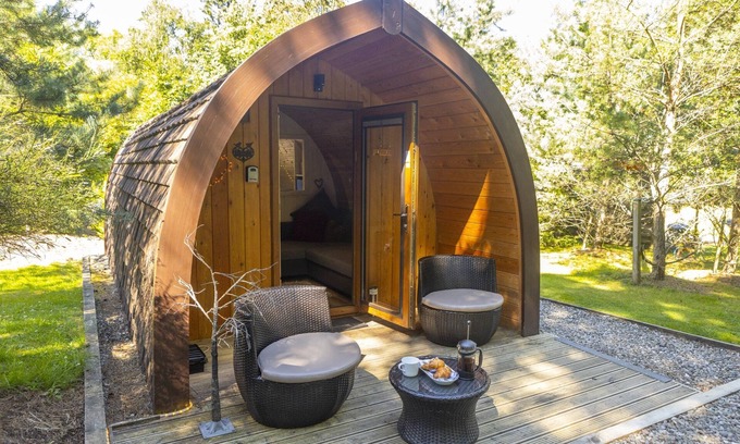 Drymen Chalet De Esquí | Wee Oak Tree Luxury Lodge with private hot tub