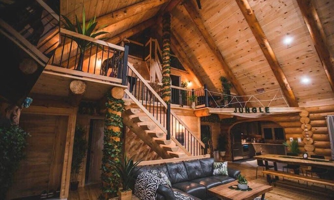 Saint-Philemon Chalet De Esquí | Welcome to the jungle - log cabine