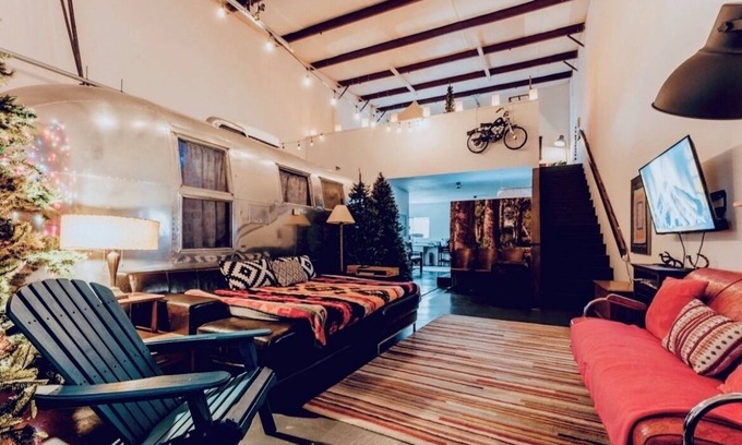 Southside Casa | Whimsical Glamping Loft + Airstream by Meow Wolf