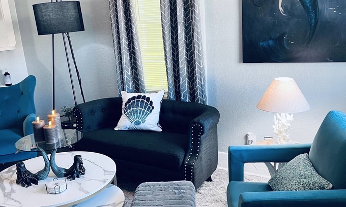 Galveston Cabaña | Whimsical Mermaid 2 Bedroom Cottage