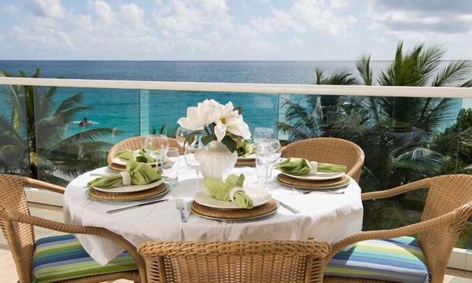 Maxwell Condominio | MAXWELL BEACH RESIDENCE 1, costa sur, océano azul turquesa, playa de arena blanca