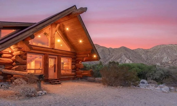 Palm Springs Cabina | Whitewater A-Frame Cabin: seen in Travel & Leisure