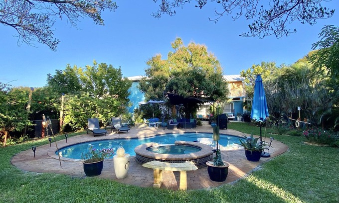 South Palm Park Neighborhood Association Casa | Whole Complex Close to the Ocean w/ a Magical Garden Sanctuary & Salt Water Pool