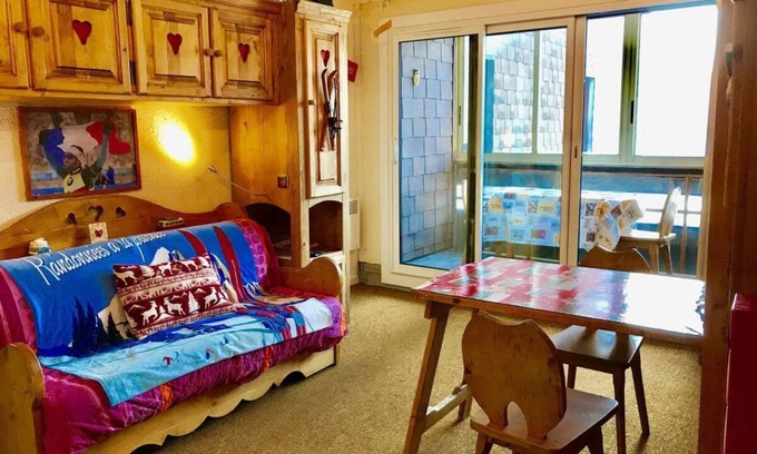 Correncon-en-Vercors Apartamento | Wifi, al pie de las pistas de esquí, 2.o piso, balcón, tv, 29m², Villard de Lans