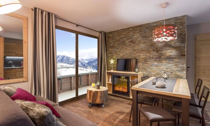 Les Boisses Apartamento | Wifi, 300m del centro estación, fitness, piscina, balcón, tv, local para esquís, 40-44m², Tignes