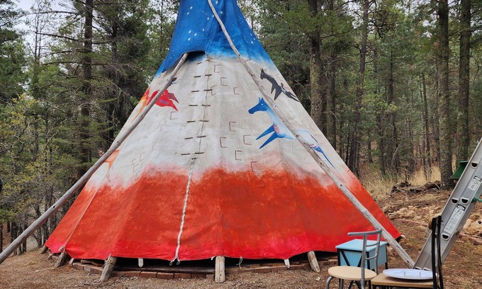 Mayhill Alquiler De RV | Wild Horses Glamping Tipi Teepee CLOUDCROFT NM