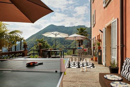 Isorno Casa | Wild Valley Palm Terrace in Valle Onsernone