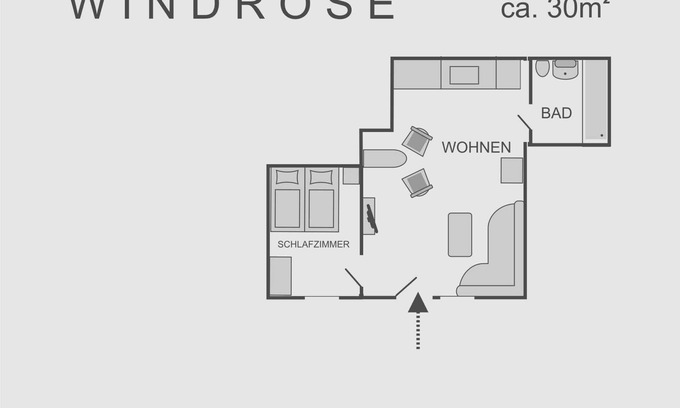 Monkebude Apartamento | Windrose - Landhaus Mönkebude