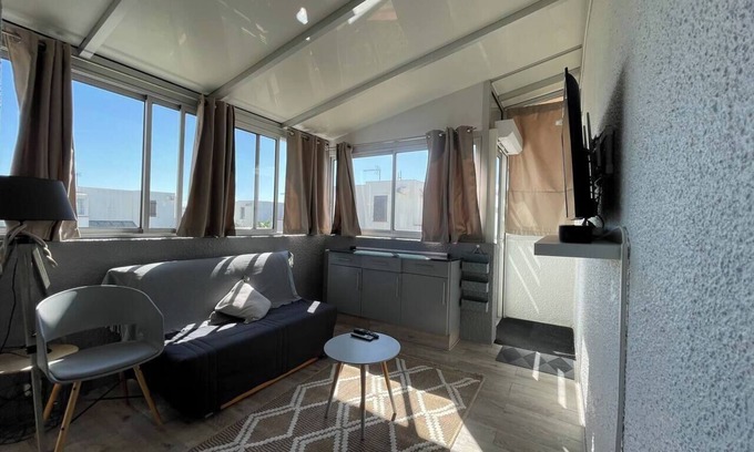 Saint-Hippolyte Apartamento | Windy Barcarès : 200m from the sea