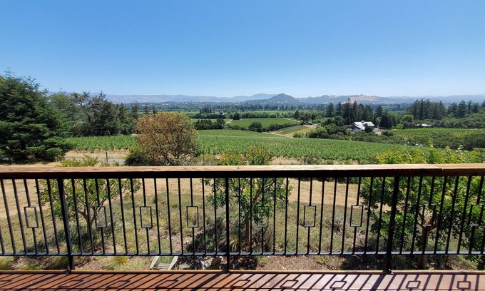Healdsburg Casa | Healdsburg Bliss House-Sonoma Wine Country Barrido panorámico Viñedo Vistas
