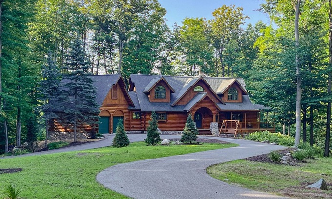 Bellaire Casa | Invierno-Verano-país de las maravillas! Luxury Log Home Shanty Creek Resort