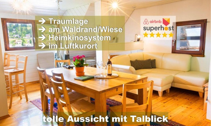 Todtnauberg Apartamento | Wohlfühl-Ferienwohnung 80 qm, 8 Personen, Aussicht & Heimkino