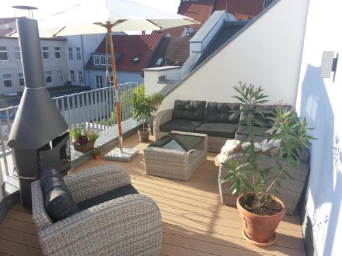 Oberdorla Apartamento | Wohnung mit großer Dachterrasse im Herzen Greifswalds