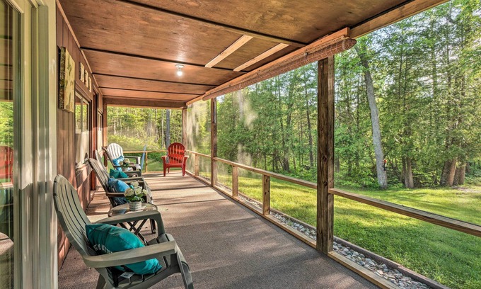 Baldwin Cabina | Wolfs River Retreat w/ Yard & River Access!