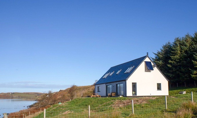 Greshornish Casa | Maravillosa casa de vacaciones privada para 6 personas con WIFI, TV y aparcamiento
