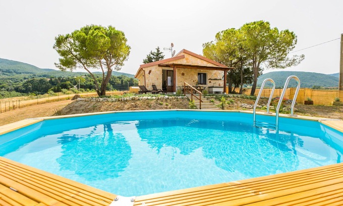 Santa Luce Casa | Casa de vacaciones privada con A/C, piscina privada, WIFI, TV, terraza, vista panorámica