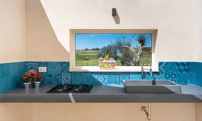 Rosolini Villa | Casa de vacaciones privada con A/C, WIFI, piscina privada, TV, terraza, vista panorámica
