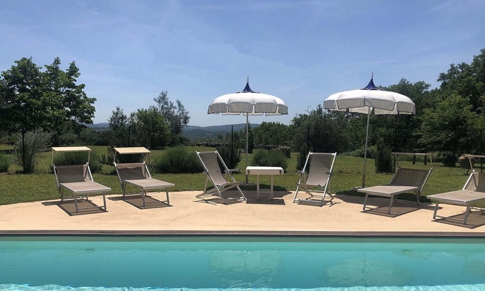 Manciano Villa | Casa de vacaciones privada con piscina privada, A/C, WIFI, TV, terraza, vista panorámica