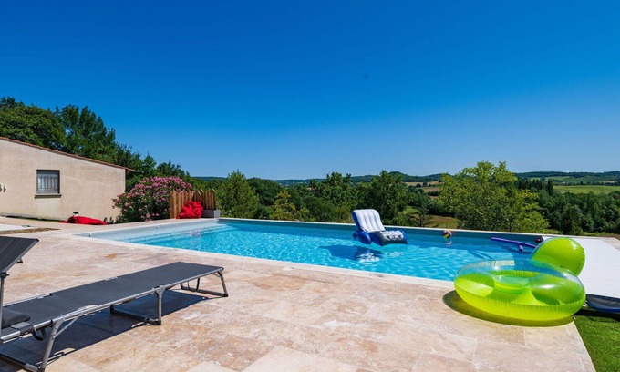 Dausse Casa | Casa de vacaciones privada con piscina privada, WIFI, TV, terraza, vista panorámica, aparcamiento