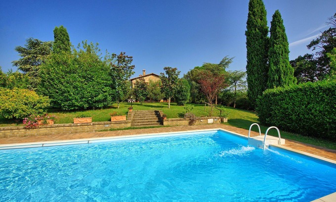 Cetona Villa | Preciosa casa de vacaciones privada con piscina privada, A/C, TV, vista panorámica y aparcamiento