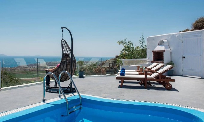 Vourvoulos Villa | Wonderful Santorini Villa | 1 Bedroom | Dream Villa Dyo | Stunning Sea Views & Private Pool | Vourvoulos