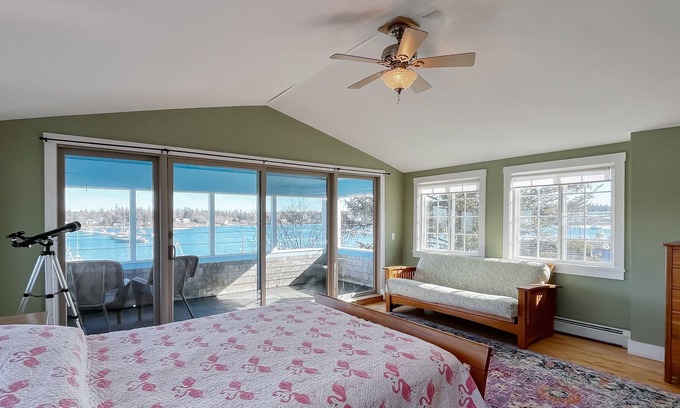 Bernard Casa | Wonderful water view home with gas grill, balcony, deck, kitchen, & DVD player