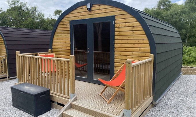 Abercwmboi Cabaña | Wonky Pod 8 (Pet Free) - a glamping pod that sleeps 2 guests in 1 bedroom