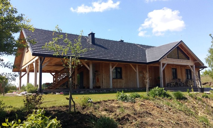 gmina Rynsk Cama Y Desayuno | Casa de madera con B & B y magníficas vistas sobre Crane Valley cerca de Torun