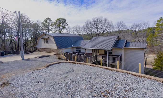 Kansas Casa | Woodland Escape, A rustic Charm meets Modern comfort in this 2BR 2BA home.