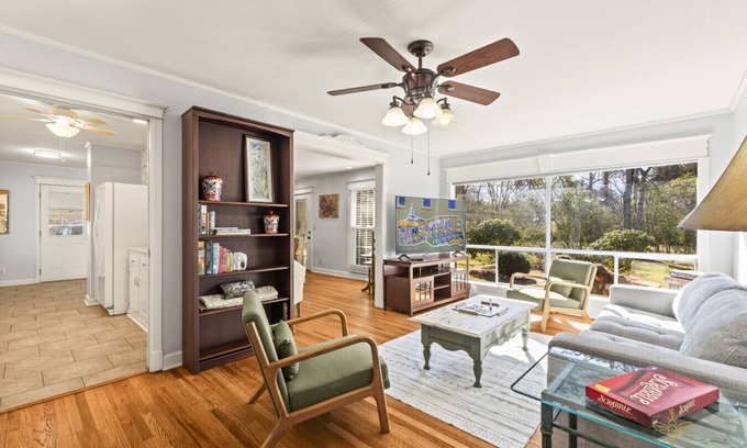 Fayetteville Casa | Woodland Wonderland, Downtown, Spacious, Brick Rancher