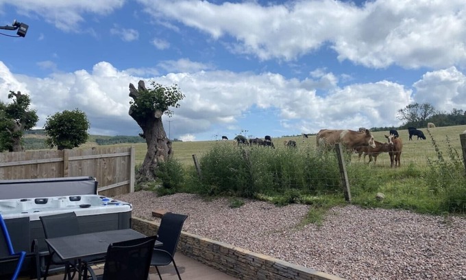 Dumfries Cabina | Woodside Lodge with Private Hot Tub!