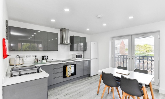 Hucknall Apartamento | Woodstock House Flat 5 - Stylish 2 Bed in Hucknall