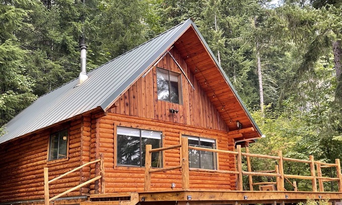 Packwood Cabina | Woolly Bear Log Cabin Mountain Get-Away