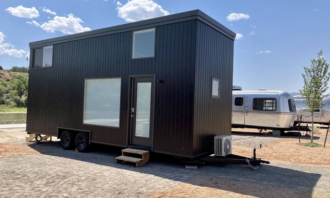 Pear Park Casa | XL tiny home with two lofted queen beds and full size futon on the main level.
