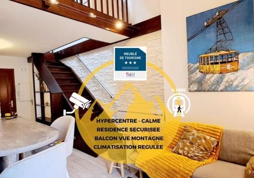 Cluses Apartamento | Yellow Home-by So'SerenityHome-balcon vue montagne-mezzanine