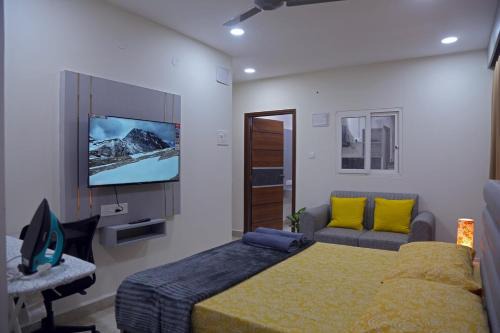 Serilingampally Apartamento | Yendluri's -Studio Flat 1BHK -Kondapur, Gachibowli