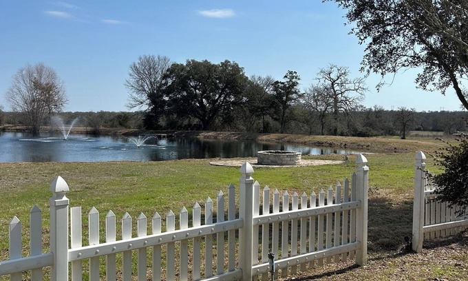 Round Top Otro | Your Private 13-Acre Retreat: Pond, Peace, & Round Top Fun!