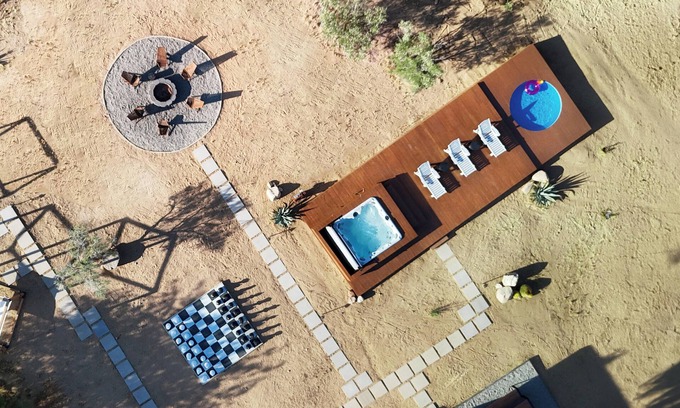 Landers Casa | Desert Getaway: Hot Tub, Pool, Pets, Games, Views