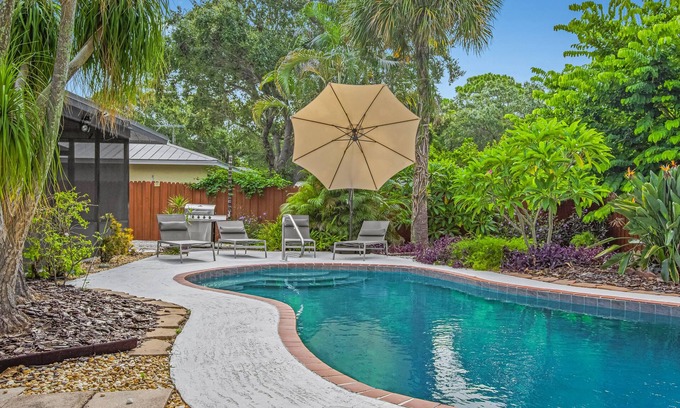Sarasota Springs Casa | Your Private Tropical Paradise with Heated Pool!