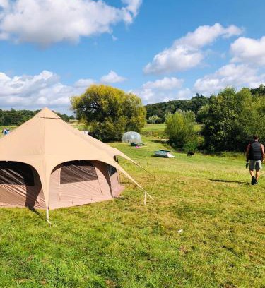Hertford Otro | yurt Hertford farm stay riverside firepit bbq