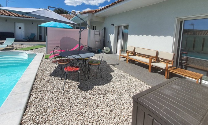 Saint-Gely-du-Fesc Apartamento | APARTAMENTO MODERNO 2 P + Acceso a la piscina, cerca de Montpellier, Mar, Ríos, Vides