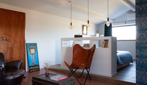 Habitación de diseño con 1 cama doble o 2 individuales